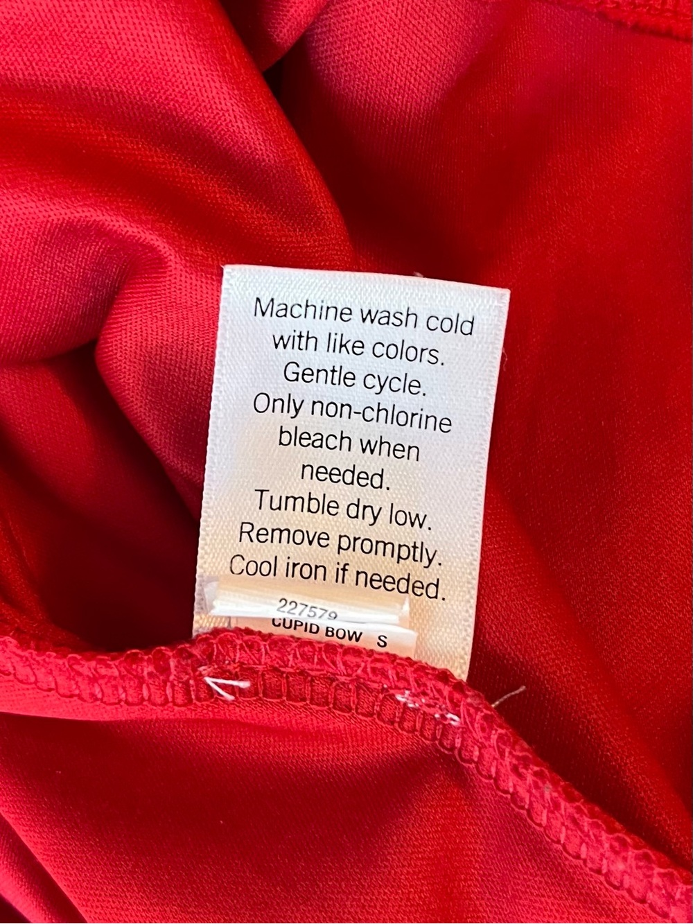 Nine West Red V-Neck Long-Sleeve Smocked Waist Dress - Picture 5 of 8